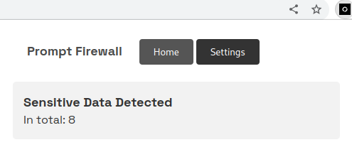Prompt Firewall extension